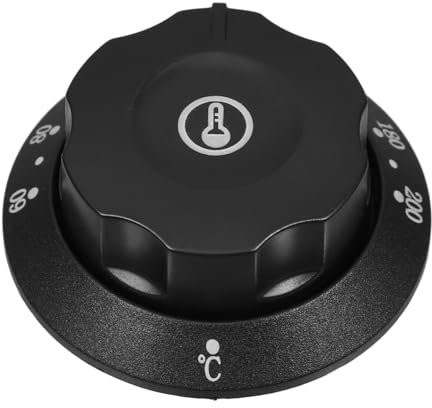 Yardenfun Gasventil Bedienknopf Universeller Temperaturreglerknopf für Küchengeräte Hochwertige Konstruktion Robustem Einfache Temperatureinstellung für Backofen und Herd