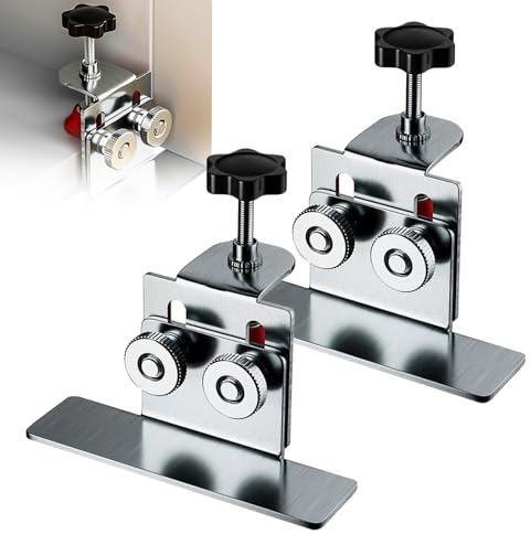 2 Pcs Cabinet Hinge Jig, Adjustable Cabinet Door Mounting Jig Versatile Cabinet Door Installation Positioner for Woodworking