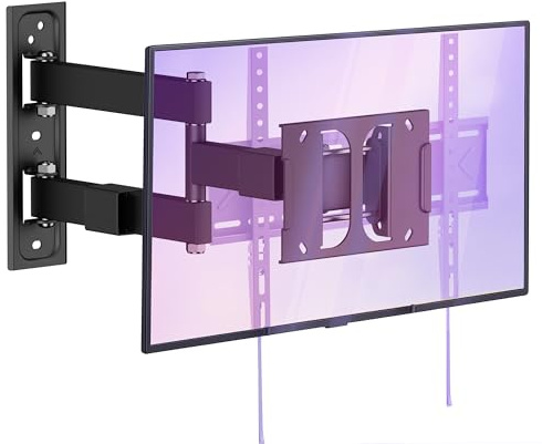 Visaro TV Wandarm für 43-75 Zoll, Erweiterungsmodul für TV Wandhalterung WMF75/WMT75, Flach & Universal Doppelarm, +5°/–15° Neigung, +90°/–90° Drehung, bis zu 30kg