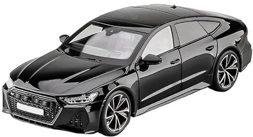 1:18 per AUDI RS7 Chiave Telecomando Versione Lega Modello di Auto Sportiva Pressofuso in Metallo Veicolo da Corsa Suono Luce Batteria non inclusa(Black)