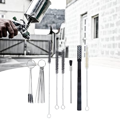Phefop Lackierpistolen-Reinigungsset, Spritzpistolen-Reinigungsset, Lackierpistolen-, Schwerkraft-Airbrush-Reiniger für Saug-Schwerkraft-Druckzufuhr, HVLP-Airbrush-Druckluftwerkzeuge