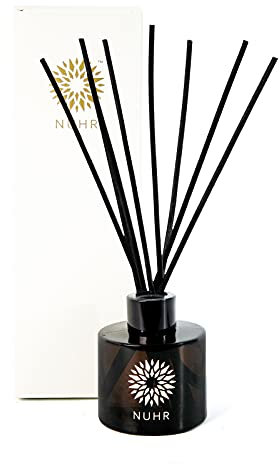 NUHR Home Reed Diffuser Oil Majestic Oud with Sticks for Home Multi Note Fragrance - Long Lasting Aroma Perfect Reed Diffuser, Minimum of 4 Months, UK-Made- Gift Set 100ml