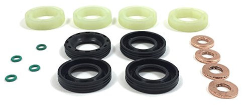 Set mit Kraftstoff-Einspritzerdichtung + Unterlegscheibe + O-Ring, passend für 1,6 TDCi/HDI.