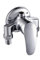 Grifo de ducha cromado montado en la pared, grifo de agua fría y caliente, interruptor de control de válvula mezcladora de ducha, accesorios de baño