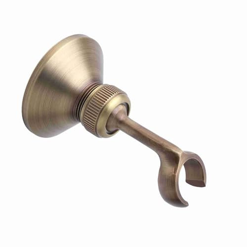 Garosa Vintage Duschkopf Halter, einstellbare Messing Handbrause Arm Halterung Wandhalterung mit Messing Stecker im europäischen Stil