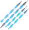 JUYA Quilling Schlitz-Werkzeuge mit Edelstahl-Kopf (blau, 4-pcs Set)