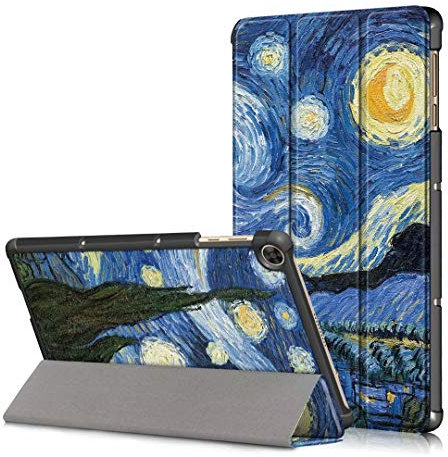 YGoal Custodia per Huawei MatePad T 10S/Honor Pad X8 10.1 - Slim Sottile Leggera in PU Pelle e PC Folio Cover Protettiva Case per Huawei MatePad T10S, Sky