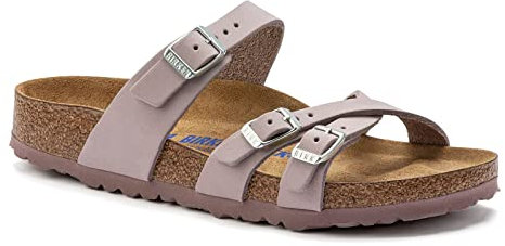 Birkenstock Mayari Bflor, Slide Unisex-Adulto, Nubuck Viola, 40 EU
