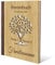 Kartenmachen.de Familien Stammbuch Bambus mit Lederrücken Holzcover mit individueller Gravur inkl. Extras DIN A4 hoch 240x310mm - Herzbaum