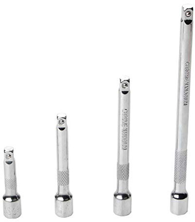 Matedepreso Lot de 4 extensions de clé à cliquet pour réparation de voiture 6,35 mm (taille : 50 mm/70 mm/100 mm/150 mm)
