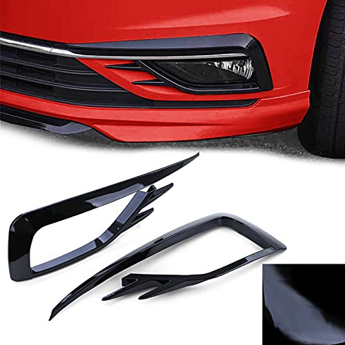 Nebelscheinwerfer Rahmen Gitter GTI Look Schwarz Glanz für VW Golf 7 17-20