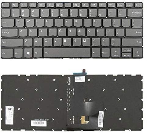 JIANGSHOUJIESPA Accesorios portátiles Teclado de la versión de los Estados Unidos con la luz de Fondo para Lenovo Yoga 320-14 320s-14ikb 120s-14iap 520-14ikb14isk