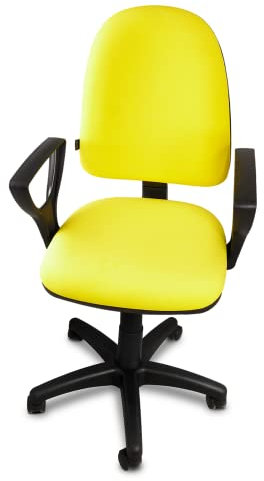 ARTOFIS Schreibtischstuhl mit Höhenverstellbar für Kinder - Ergonomischer Kinderschreibtischstuhl mit 5 Rollen, Drehbarer Jungendstuhl mit Rückenlehne, Gelb