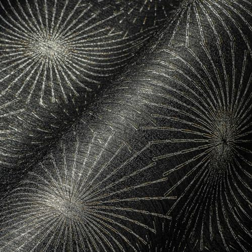 A.S. Création The BOS 388181 Non-Woven Wallpaper 10.05 m x 0.53 m Modern Black Gold Made in Germany