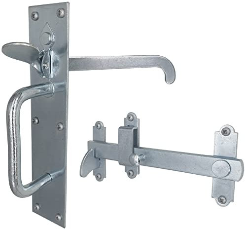IRONTITE® Suffolk Latch BZP, Garden Gate Latch for Wooden Gates, Ideal Garden Gate & Door Latch for Keeping Gates Shut, Heavy Duty Garden Gate Latches (BZP)