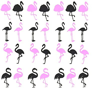 Flamingo Collection Sammlung (Flamingo vinyl stickers Black and Pink)