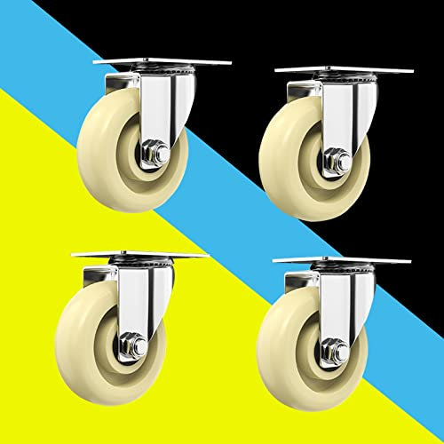 4 Möbelrollen - Lenkrollen - Transportrollen - for Möbel Palettenmöbel und Strandkorbrollen (Size : 75mm)