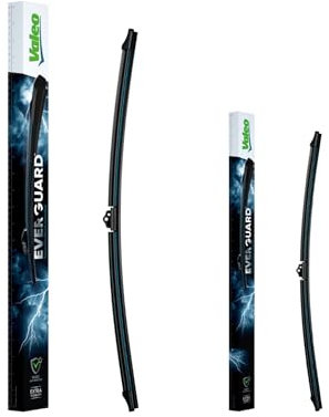 VALEO EVERGUARD - Premium Silikon Flachbalkenwischblatt Set VSF60 + VSF43 - Längen: 600mm + 430mm - Vorne (2erPack)