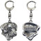 Art-Dog Niedlicher Hundeschlüsselanhänger - Exklusive Kollektion Rhodesian Ridgeback Schlüsselanhänger Hund - Versilberte Keyring mit 2,5 cm Schloss - 5,1x3,9x9,5cm