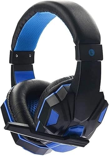 ARTSZY Cuffie for Cuffie da Gioco Auricolare 3D con annullamento del Rumore PS4, PS5, PC, Cursori in Acciaio Leggero e durevoli, microfoni da cancellazione del Rumore