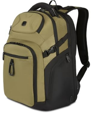 SwissGear Endure Scansmart Laptop Backpack, Olive, 17.75-Inch, Endure Scansmart Laptop Backpack