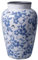 XMZXKJ Vintage-Vase aus Porzellan, Blumenvase, Keramik, für Zuhause, Weihnachtsdekoration, rustikal, Blau und Weiß