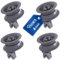 VIOKS Juego de 4 ruedas de repuesto para lavavajillas Bosch 00611666 00165313 de Bosch, Privileg, Constructa & Siemens