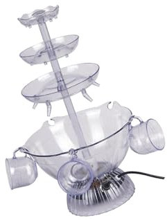 kesurpae Fontaine à Boire électrique pour Cocktail et vin, démontage Facile, Large Application, décoration de Fontaine de fête à 3 Niveaux mélangée