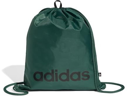 adidas Unisex LINEAR Gymsack, Collegiate Green/White, One Size