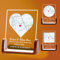 Placa Personalizada Mapa del Amor con Texto, Regalos para Parejas, Amigos o Familiares, Nuestra placa de la primera cita, donde todo empezó Regalo San Valentín (4 tamaños: 15-25 cm)