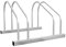 SPORTNOW Rastrelliera per 2 Biciclette in Acciaio, Portabici con Posizione Regolabile, 50x34x27.5 cm, Argento