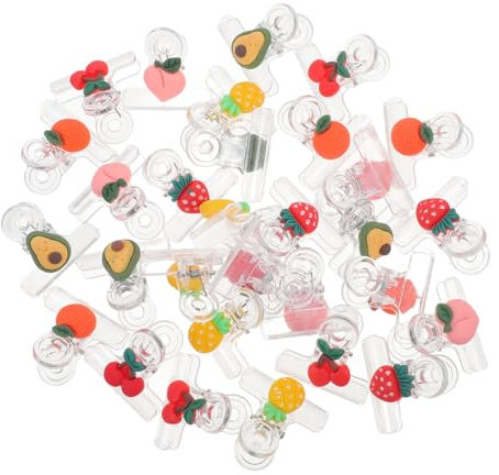 FUNOMOCYA 30pcs Cartoon Food Packaging Clips Reusable Snack Bag Clips for Bags Pp Material No Burrs Easy to Use