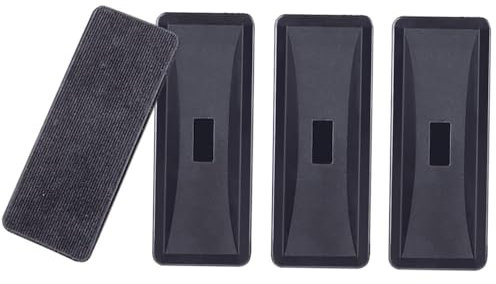 Whiteboard Eraser, Strong Magnetic White Board Eraser, Whiteboard Rubber Dry Wipe for Board (Black-4Pack)