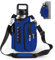 icolor Bolsa magnética para Gimnasio,Botella de Agua Deportiva magnética,Bolsa Cruzada con Compartimentos para teléfono móvil para,Soporte magnético para Botellas con Correa para el (Azul)
