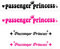 Beifahrerprinzessin Aufkleber, Passenger Princess Sticker, 4 Stück Autoaufkleber Aufkleber, Princess Car Mirror Sticker, Lustige Niedliche Prinzessinnen Autoaufkleber, für utodekoration