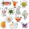 Jsdoin Easter Cookie Cutters, 12 Pieces Stainless Steel Biscuit Cutters with Bunny, Carrot, Clover, Flower, Butterfly, Easter Egg, for Pastry Baking Chocolate Cookie DIY, Easter Party Decoration