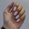 Light Pink Press on Nails - 24Pcs Medium False Nails - Square Fake nails with Glue - 12 Sizes Coffin Stick on Nails for Women Girls - Full Cover Summer Nails Glue on Long Lasting