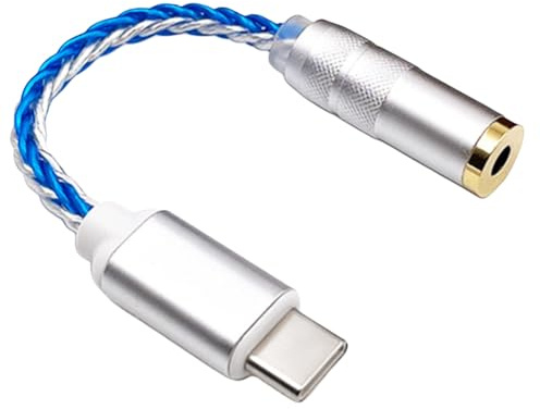Ujjdwiurgh Decoding Amplifier Type-C to 3.5mm JM6 Pro Portable Digital Audio Hifi Mobile Headset