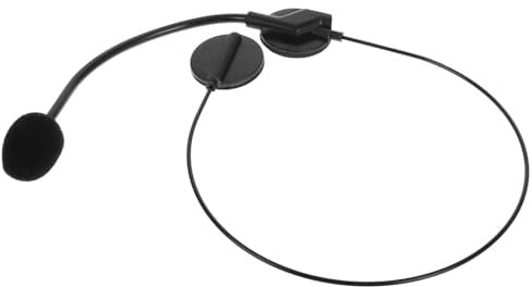 KHBUAB Realistisches Schwarzes Cosplay Headset aus Kunststoff mit Vielseitiger Nutzung und Tragbarem Design für Rockauftritte und Halloween Partys