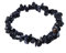 Lebensquelle Plus Onyx Splitterarmband | Handgefertigtes Elastisches Stretch Splitter Armband | Echter natürlicher Edelstein (Onyx)