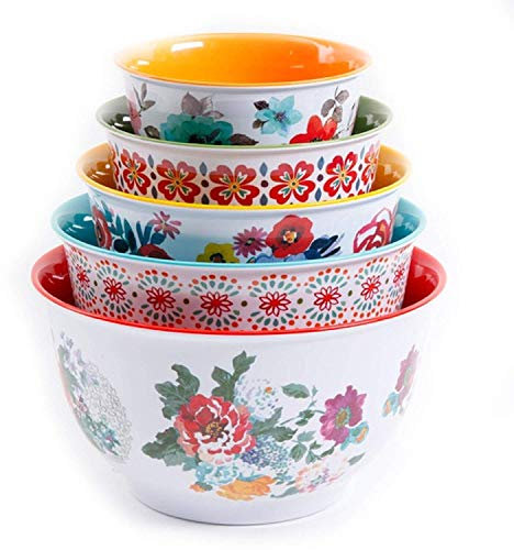 The Pioneer Woman Traveling Vines Rührschüssel-Set, 10-teilig (10-teilig, Country Garden)