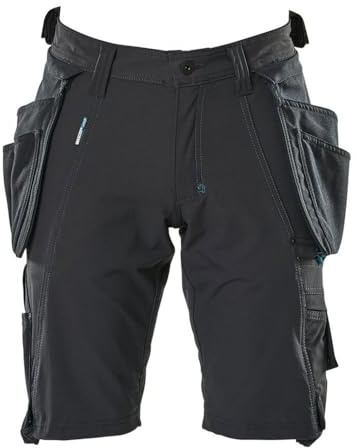 Mascot 17149-311-010 Advanced Cordura Ultimate Stretch Geringes Gewicht Shorts mit Hängetaschen, Schwarzblau, C64 Größe