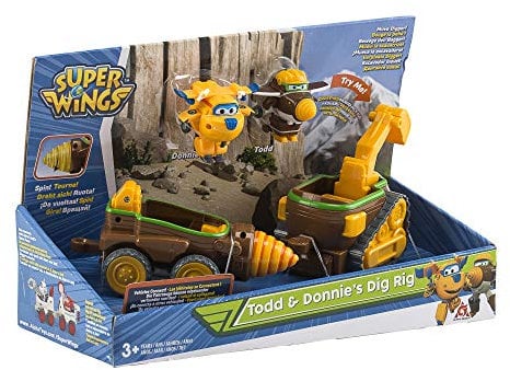 Super WingsAlpha Group Co, Ltd Super Wings Todd's Dig Rig Transform-A-Bot 2 EU720840B Mehrfarbig