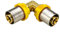 Raccordo A Pressare Curvo Doppio 32 Mm Per Multistrato Per Gas Tiemme