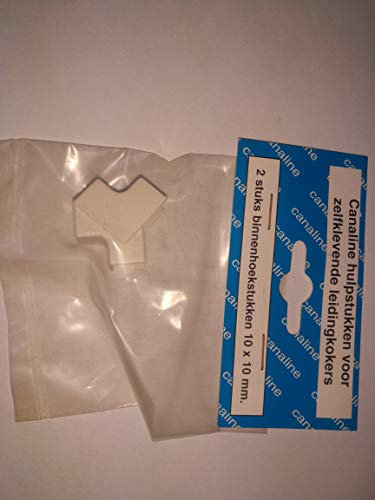 Canaline Kabelkanal Innenwinkel 90 Grad 10 x 10 Weiß 2 Stück