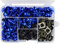 Motorrad Verkleidungsbolzen Kit, 195 StüCk Motorradverkleidungs Schrauben set Universal Motorrad Windschutzscheiben Verkleidungsschrauben Motorrad Schraubensatz Karosserie Schrauben Set, Blau