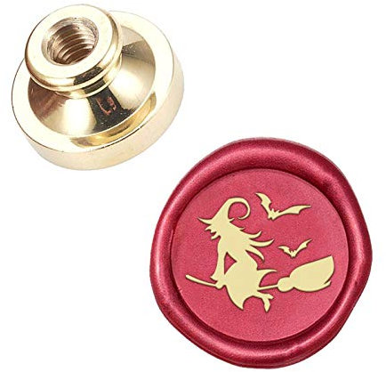 craspire Wax Seal Stempelkopf Hexe Abnehmbare Versiegelung Messing Stempelkopf Für Kreative Geschenkumschläge Einladungskarten Dekoration