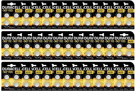 Duracell Batterie a bottone al litio CR2032 da 3 V - Scatola da 36 blister da 4 batterie (totale 144 batterie)