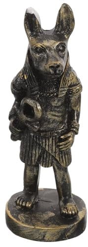 TOPBATHY 1stück Anubis Hundegott Statue Ägyptische Resinskulptur Dekorative Figur Für Garten Sammlerstück Mythische Ornamente Einzigartige Wohnkultur