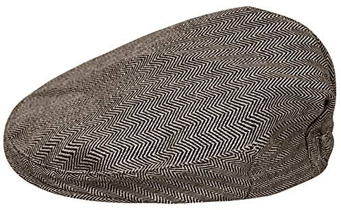 mintgreen Baby Fischgrätenmuster Flacher Hut Vintage Hut, Braun, 3-6 Monate